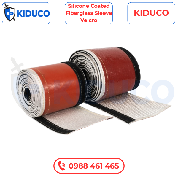 Băng Quấn Sợi Thủy Tinh Phủ Silicone - Silicone Coated Fiberglass Sleeve Velcro