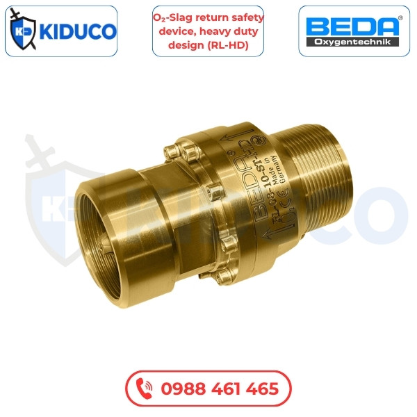 Thiết Bị Chống Cháy Ngược Và Trào Xỉ Oxy, Thiết Kế Chịu Tải Nặng (RL-HD) - O₂-Slag Return Safety Device, Heavy Duty Design (RL-HD) (Đức)