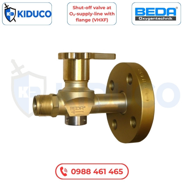Van Ngắt Tại Đường Cấp Oxy Với Mặt Bích (VHXF) - Shut-Off Valve At O₂-Supply-Line With Flange (VHXF) (Đức)