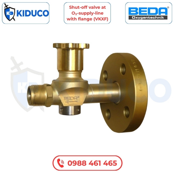 Van Ngắt Tại Đường Cấp Oxy Với Mặt Bích (VKXF) - Shut-Off Valve At O₂-Supply-Line With Flange (VKXF) (Đức)