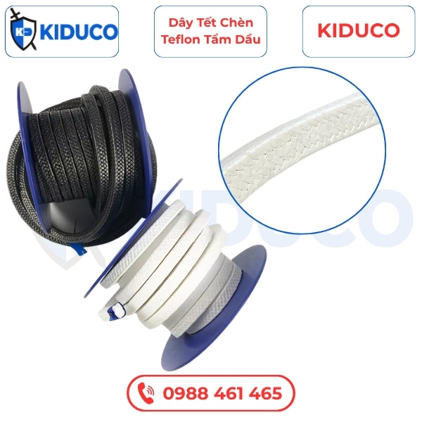 Dây Tết Chèn Teflon Tẩm Dầu - Pure PTFE Packing With Oil