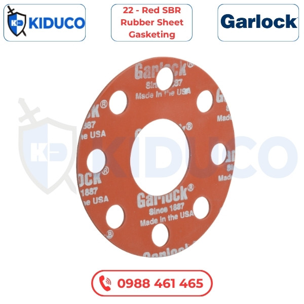 Gioăng Garlock - 22 - Red SBR Rubber Sheet Gasketing