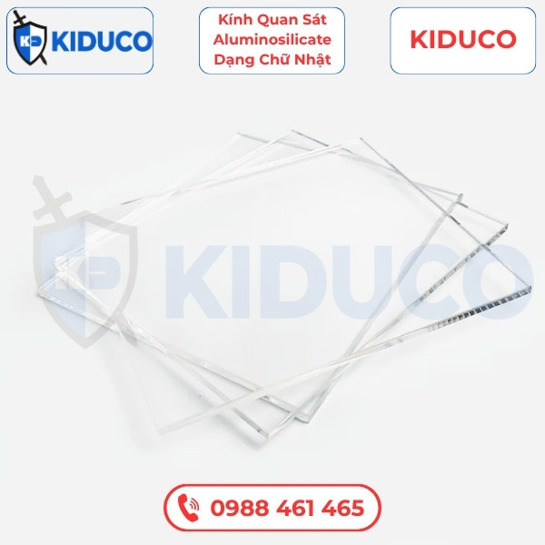 Kính Quan Sát Aluminosilicate Dạng Chữ Nhật Cho Lò Hơi