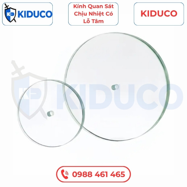 Kính quan sát tròn có lỗ trung tâm