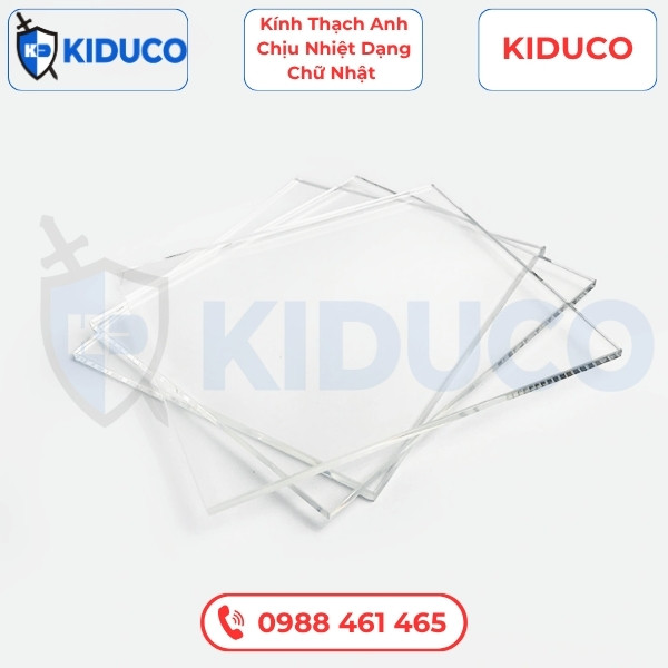 Kính Thạch Anh Chịu Nhiệt Dạng Chữ Nhật Cửa Lò Đốt