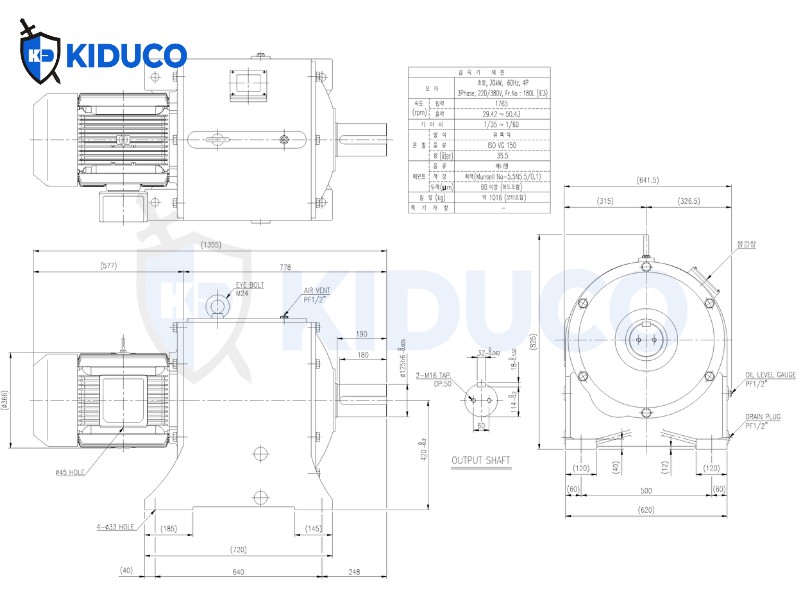 Thông số kỹ thuật Super Max Geared Motor