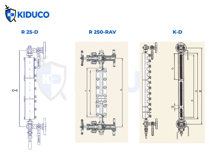 Thông số kỹ thuật Reflex Level Gauges