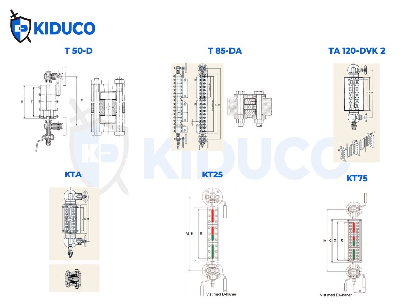 Thông số kỹ thuật Transparent Level Gauges